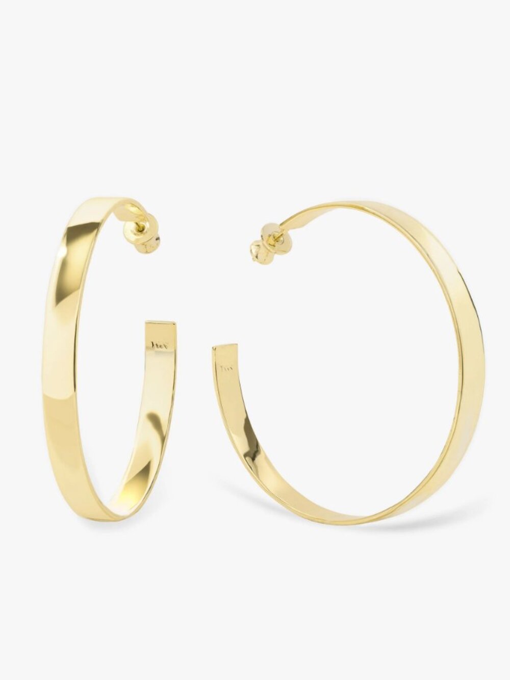Melinda Maria Atlas Hoops 2" Gold